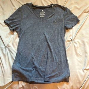 Adidas, medium, gray workout shirt